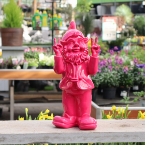 Stoobz kabouter peace fuchsia 31cm - afbeelding 1