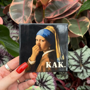 Tegeltje - Kak meisje met de parel