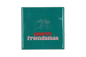 Tegeltje Merry Friendsmas 10x10x1cm