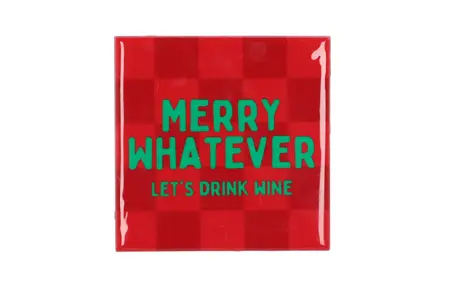 Tegeltje Merry Whatever 10x10x1cm