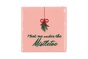 Tegeltje Mistletoe 10x10x1cm