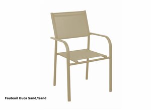Tuinstoel Duca zand/zand