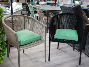 Unique Living boxkussen bliss outdoor 42x42x5cm forest green - afbeelding 2