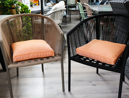 Unique Living boxkussen bliss outdoor 42x42x5cm orange - afbeelding 2