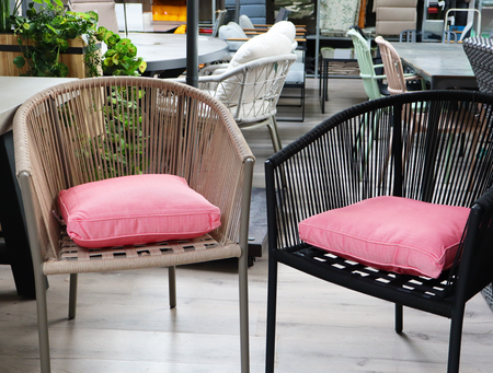 Unique Living boxkussen bliss outdoor 42x42x5cm pink - afbeelding 2
