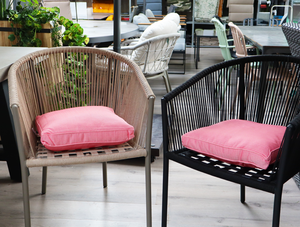 Unique Living boxkussen bliss outdoor 42x42x5cm pink - afbeelding 2