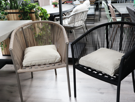 Unique Living boxkussen bliss outdoor 42x42x5cm sand - afbeelding 2