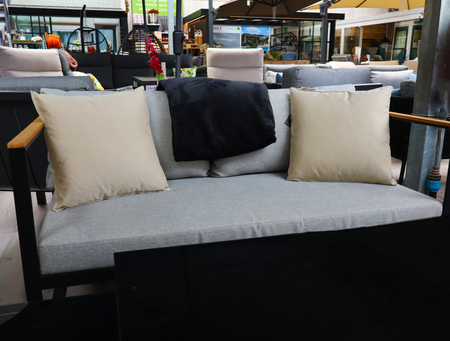 Unique Living kussen bliss outdoor 45x45cm sand - afbeelding 2