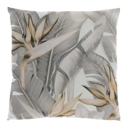 Unique Living kussen outdoor print 45x45cm grijs