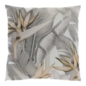 Unique Living kussen outdoor print 45x45cm grijs