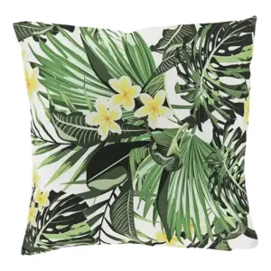 Unique Living kussen sharon outdoor print 45x45cm groen geel 