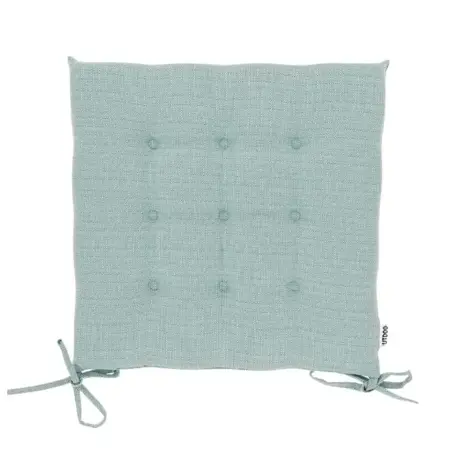 Unique Living stoelkussen bliss outdoor 40x40x3 aqua blue - afbeelding 1