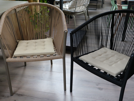 Unique Living stoelkussen bliss outdoor 40x40x3cm sand - afbeelding 2