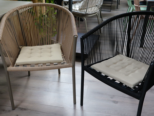 Unique Living stoelkussen bliss outdoor 40x40x3cm sand - afbeelding 2