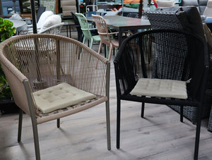 Unique Living stoelkussen bliss outdoor 40x40x3cm tea green - afbeelding 2