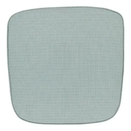 Unique Living wicker kussen bliss outdoor 46x47x4cm aqua blue - afbeelding 1