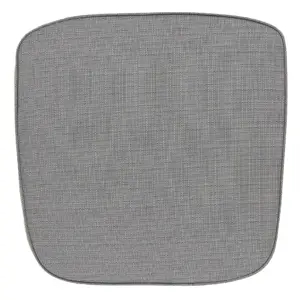 Unique Living wicker kussen bliss outdoor 46x47x4cm dark grey - afbeelding 1