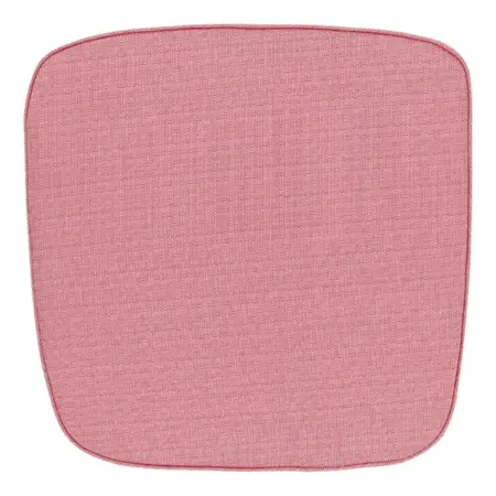Unique Living wicker kussen bliss outdoor 46x47x4cm pink - afbeelding 1