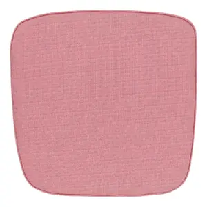 Unique Living wicker kussen bliss outdoor 46x47x4cm pink - afbeelding 1