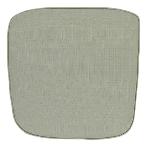 Unique Living wicker kussen bliss outdoor 46x47x4cm tea green - afbeelding 1