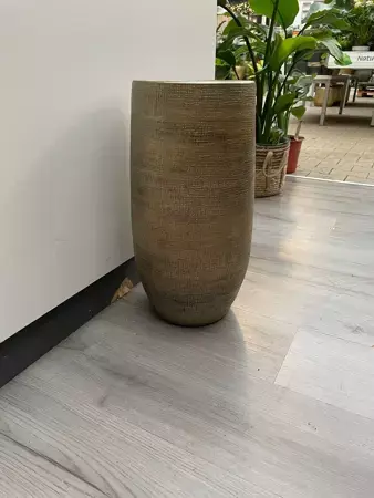 Vaas mira d26h50cm industrieel goud - afbeelding 1