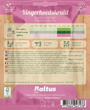 Vingerhoedskruid excelsior mengsel 250st - afbeelding 2