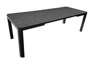 Vita Alma Tafel Uitschuifbaar 160 x 90 tot 210 x 90  Graphite / Dark Antraciet