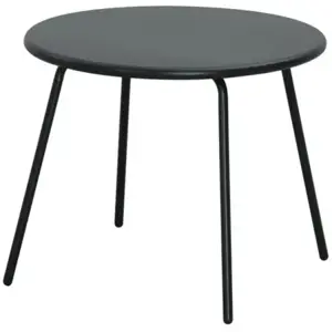 Vita Bijzettafel Rond Santo Zwart 45cm