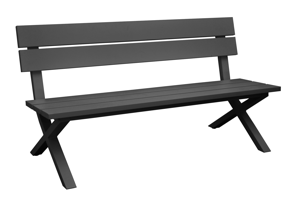 Vita Crossway bench Antraciet