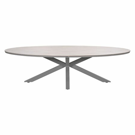 Vita Edison Tuintafel 280cm Taupe zijkant