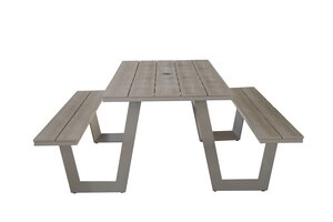 Vita Massa rechthoekige picknicktafel XL - Taupe