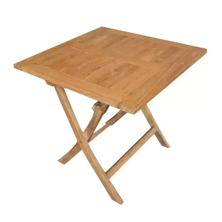 Vita Tuintafel Vierkant Milton Teak 80cm