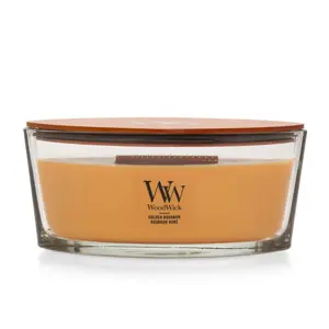 WoodWick Golden Bourbon Ellipse Candle