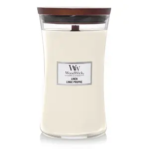 WoodWick Linen Large Candle