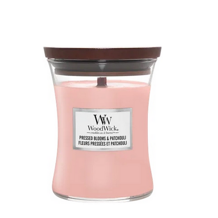 WoodWick Pressed Blooms & Patchouli Medium Candle