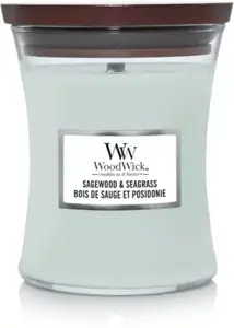 WoodWick Sagewood & Seagrass Medium Candle