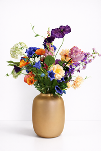 Zijden Kunstboeket - Indigo & Apricot - afbeelding 3