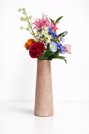 Zijden Kunstboeket - Vibrant Coral - afbeelding 2