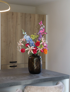Zijden Veldboeket Butterfly Bont