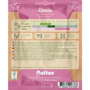 Zinnia confetti mengsel 50st - afbeelding 2